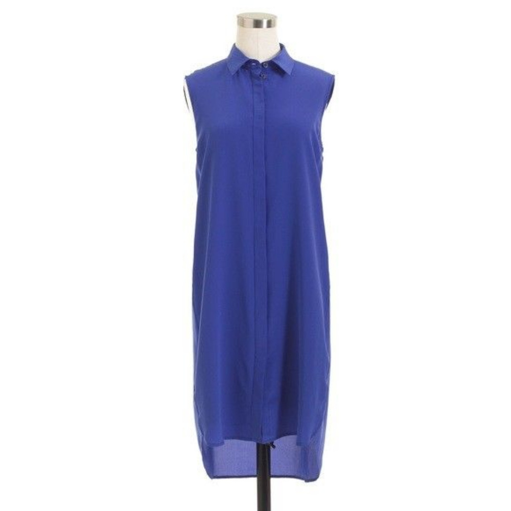J CREW NWT Silk Sleeveless Tunic Dress XS-Fits a S